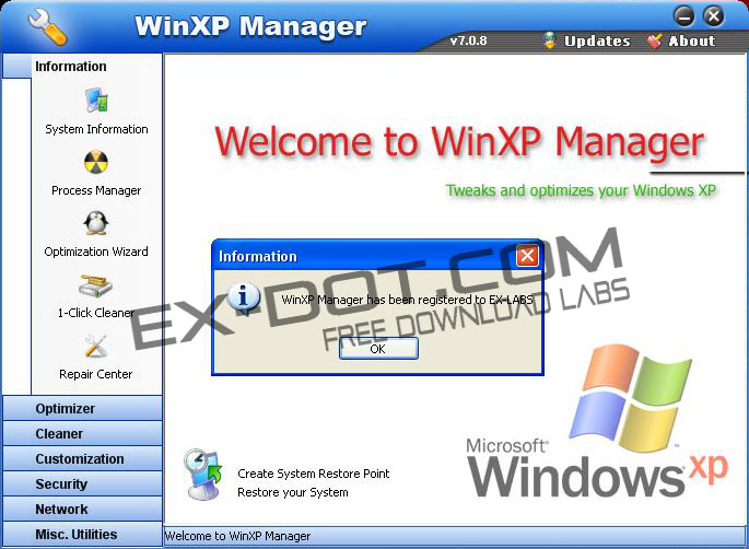 Winxp manager v7.0 software keymaker downworldh33t