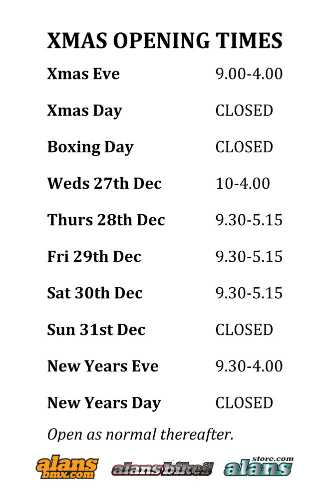 Alans Bikes December 2012