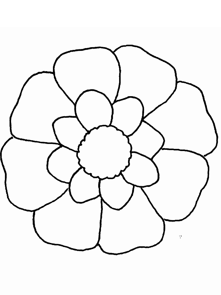 a flower coloring pages - photo #6