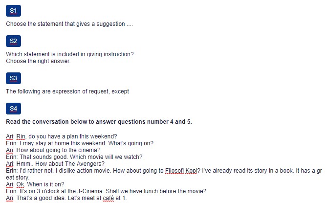 Contoh Soal Asking And Giving Suggestion Juragan Soal