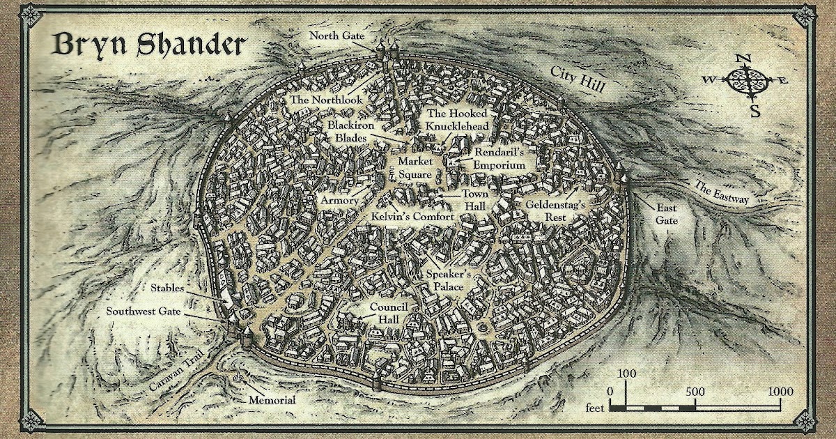 DnD 5E Storm Kings Thunder Bryn Shander Walled town in the cold