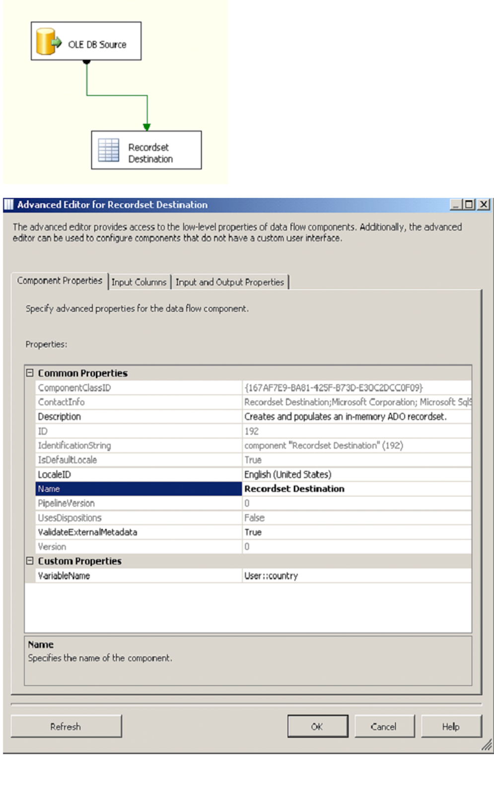 Sql Script Rowset Sample In App Des sql_ssis: use of rowset destination in SSIS