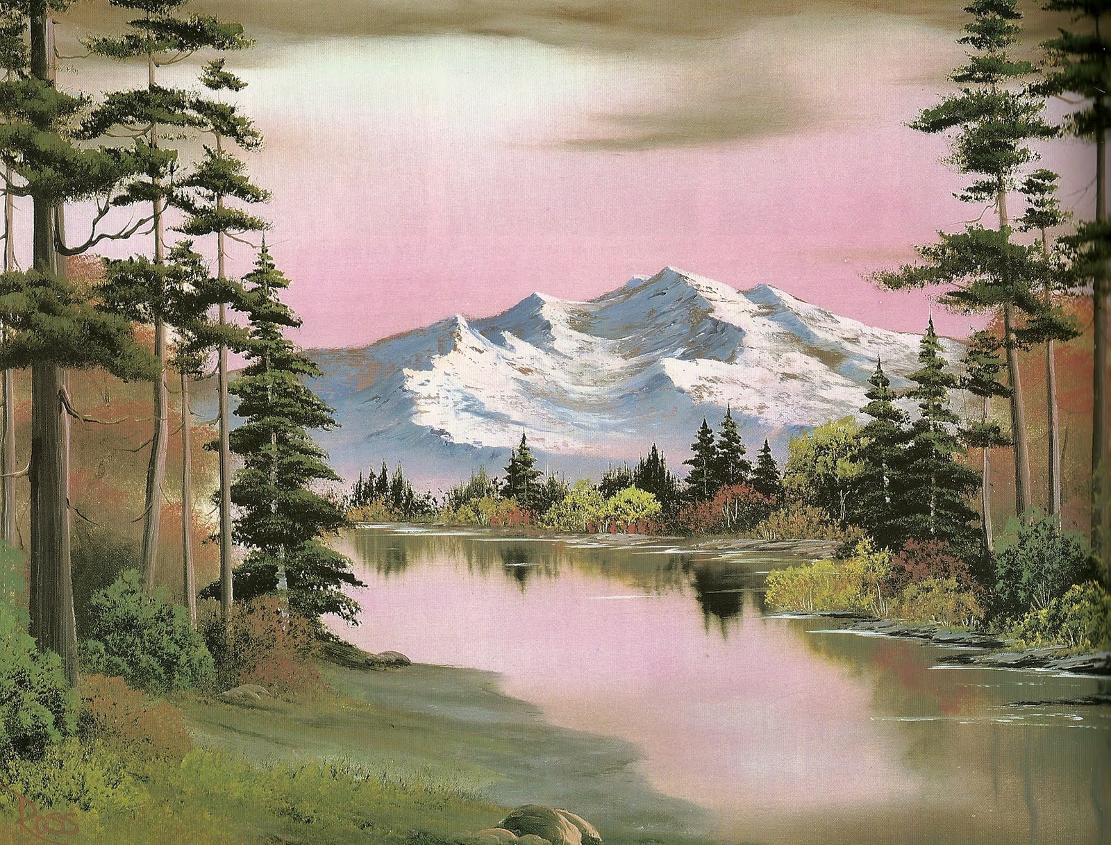 Боб росс картины уроки рисования на русском