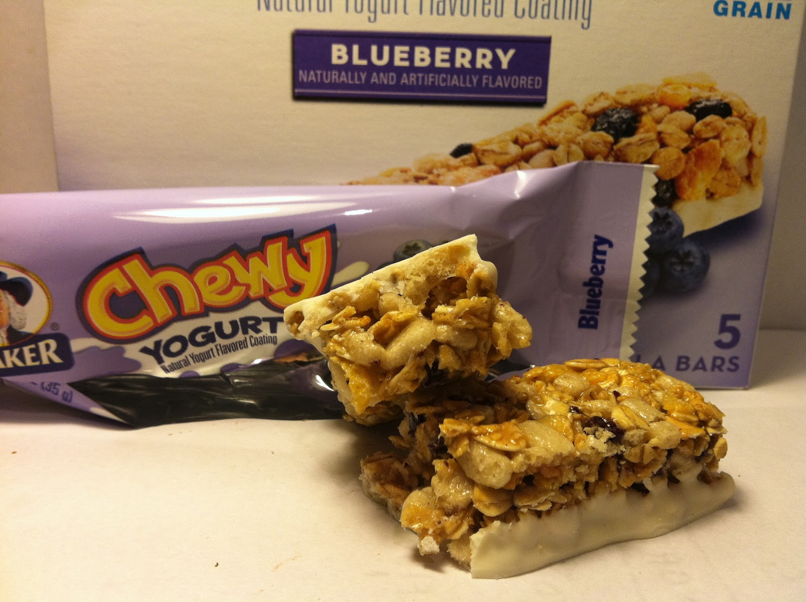 Crazy Food Dude Review Quaker Chewy Yogurt Blueberry Granola Bar