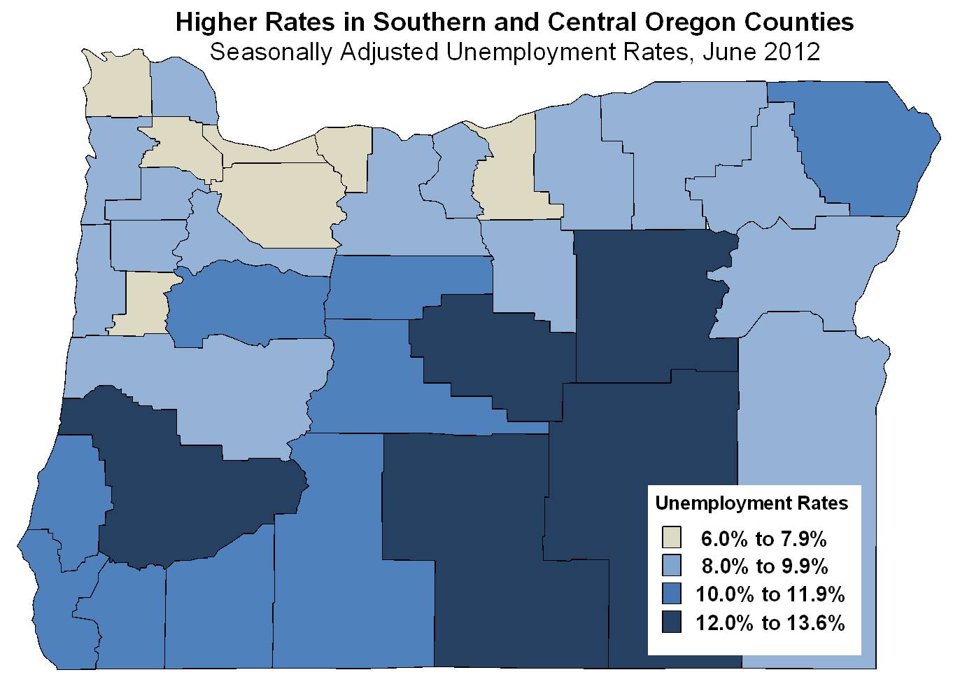 total nonfarm payroll employment rose between june 2011 and june 2012 in three of oregon s six broad regions the five counties in the oregon portion of the total nonfarm payroll employment rose between june 2011 and june 2012 in three of oregon s six broad regions the five counties in the oregon portion of the