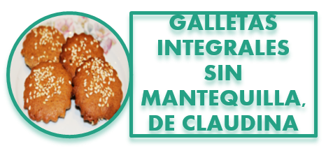 GALLETAS INTEGRALES SIN MANTEQUILLA, DE CLAUDINA