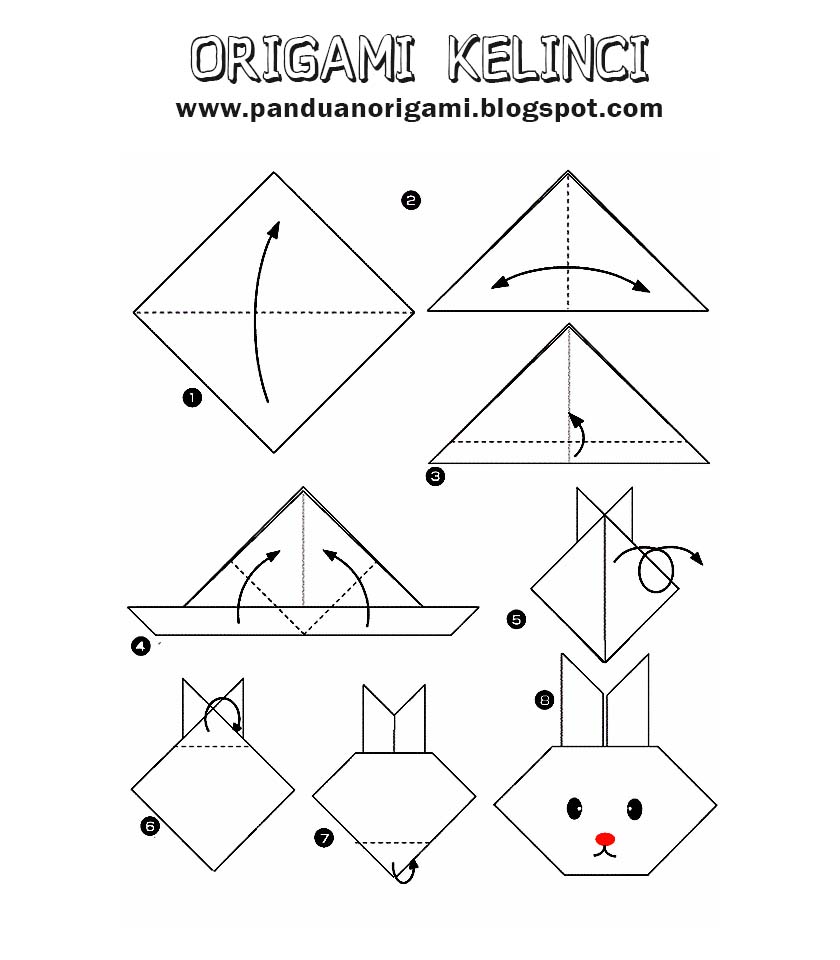 Cara Membuat Origami Kelinci Panduan Belajar Membuat Origami
