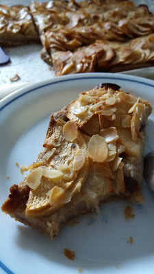 Délicieuse tarte pommes et sa pâte brisée sans beurre,à huile de pépins de raisin. 