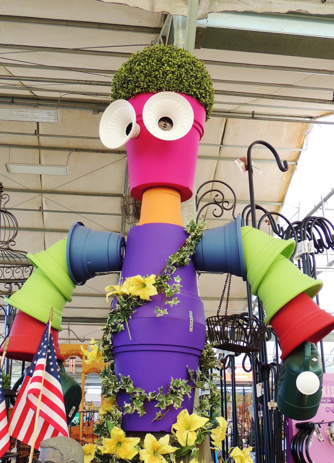 Let Your Light Shine Flower Pot Man