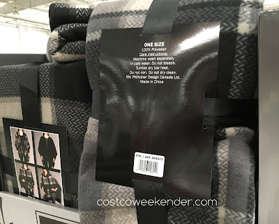 Costco 905073 - Ike Behar Reversible Fashion Wrap - warm, comfortable, and stylish