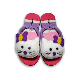 Sandal Boncu Happy Cat Ungu jual Sandal Boncu, Sandal Boncu di jogja