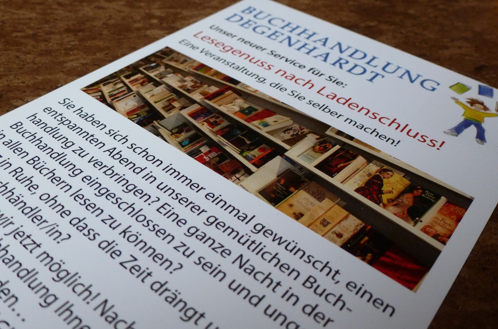 Eingeschlossen in einer Buchhandlung