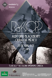 Röyksopp en Auditorio BlackBerry 5 Royksopp
