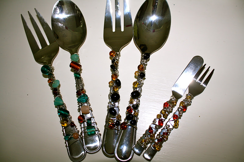 From Our Home Beaded Silverware