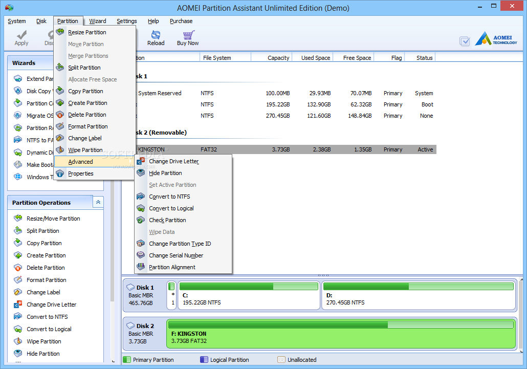 AOMEI Partition Assistant v10.0.0 Professional WinPE