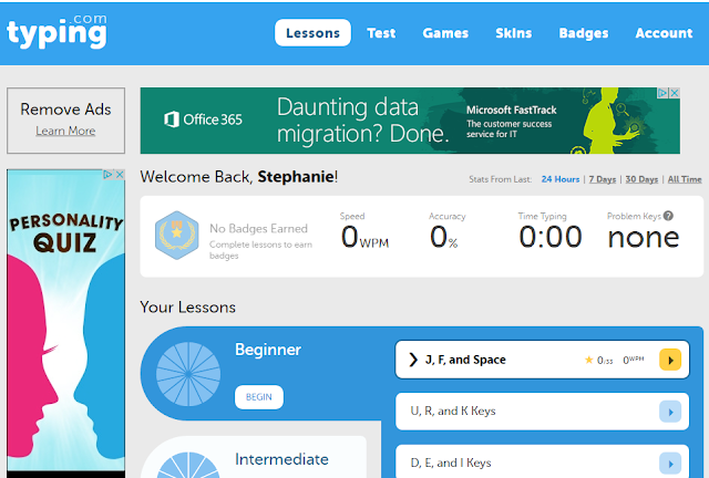 Fun & Free Typing Programs - 3rd Grade Thoughts
