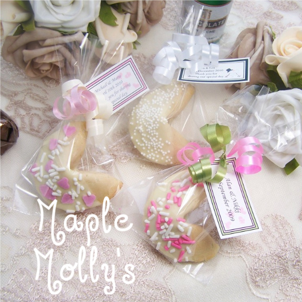 Bridesmaid Hairstyles 2013 Wedding Favour Chocolate Fortune Cookies