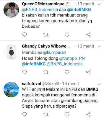 Tweet BMKG Soal “Bukan Tsunami Anyer” Hilang, BMKG Ralat Tweet Sebelumnya