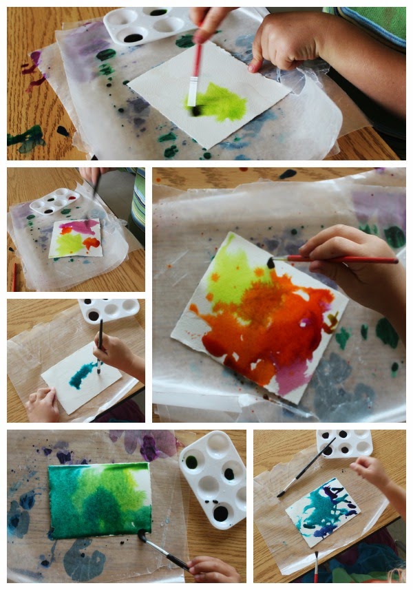 scrumdillydo! mini watercolors with preschoolers