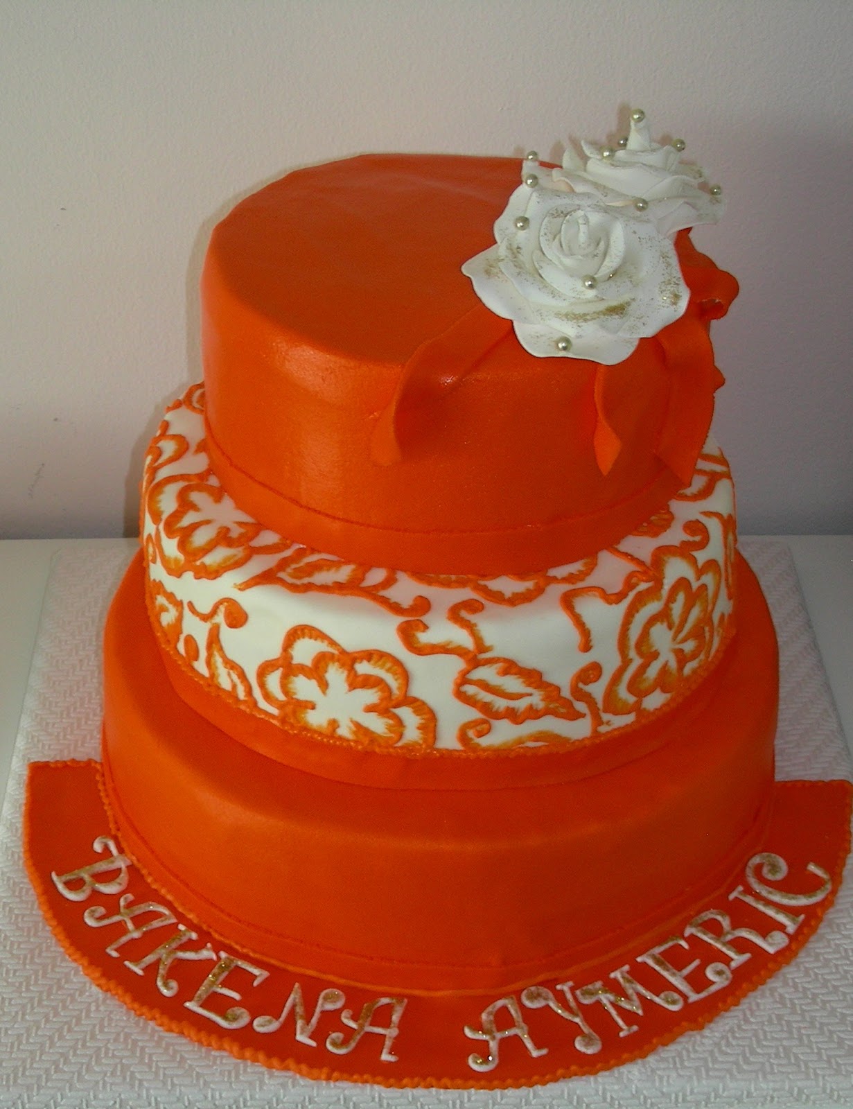 Gateaux Daline Gâteau De Mariage Ou Wedding Cake Orange