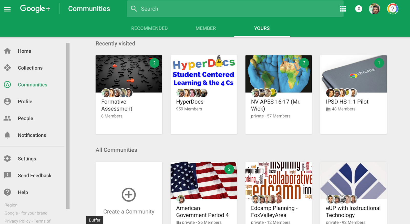 Know Your Why! Collaboration with Padlet and Google Plus