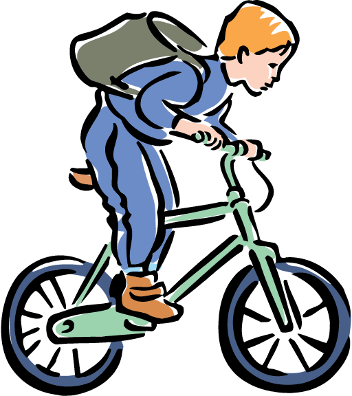 free clip art child riding bicycle - photo #32