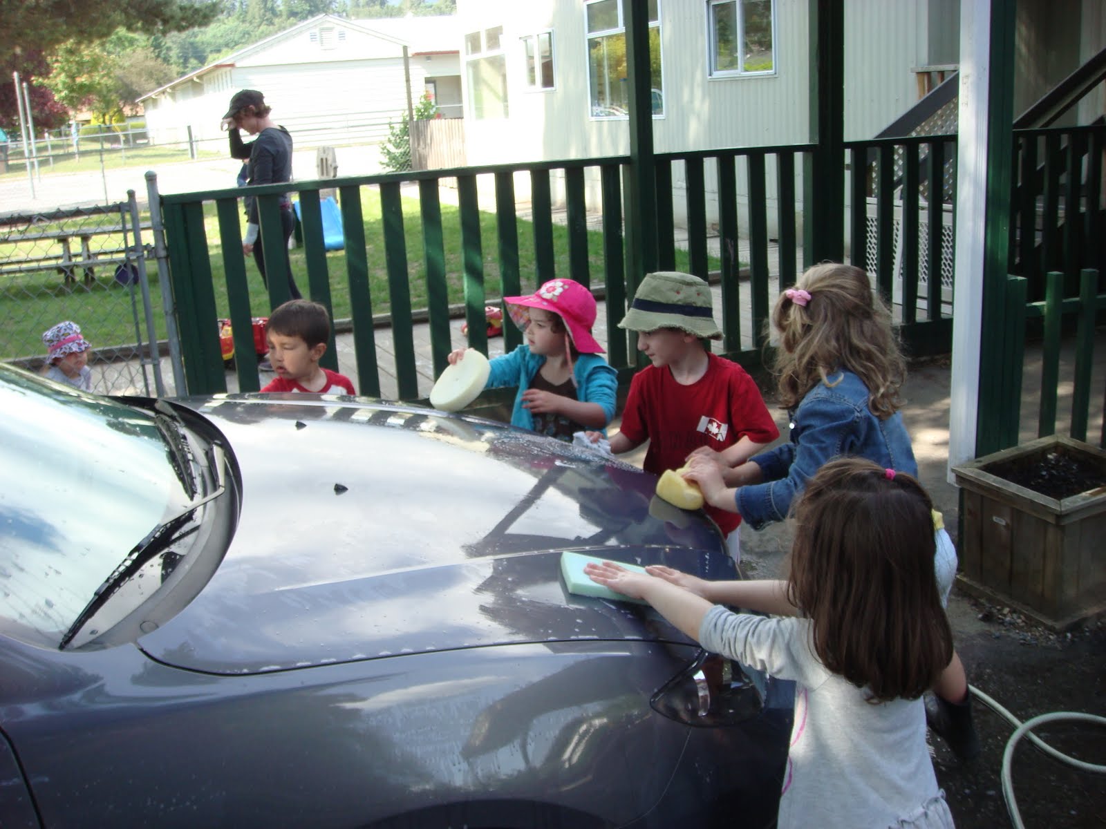 Logan Destine Father's Day Car Wash at Daycare