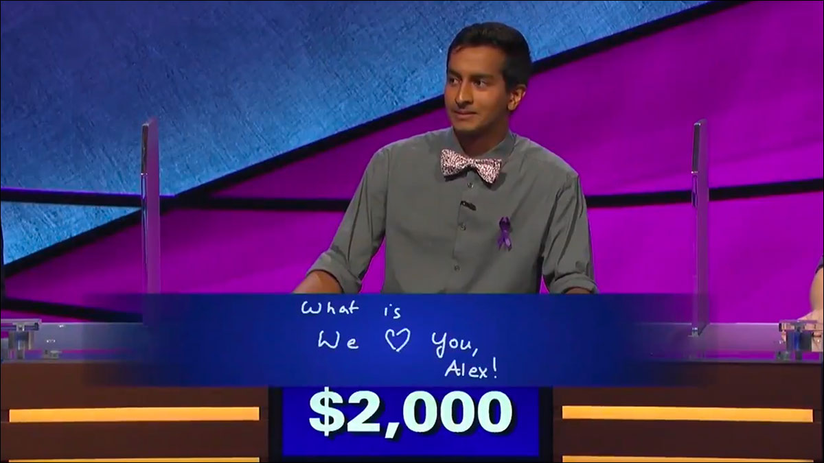 This is how you make Alex Trebek (almost) cry on television