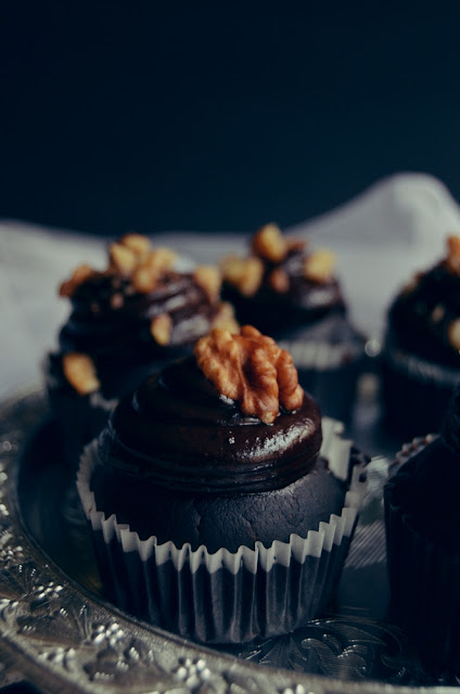 Muffins de post - Vegan brownie muffins