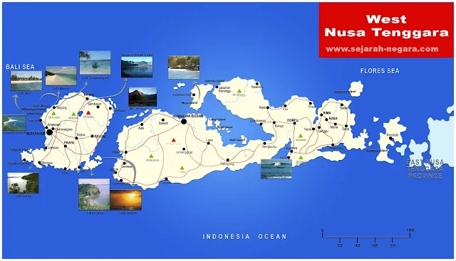 image: West Nusa Tenggara Map High Resolution