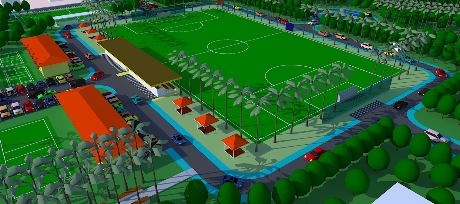 Lapangan Bola | Jasa Pembuatan Site Plan