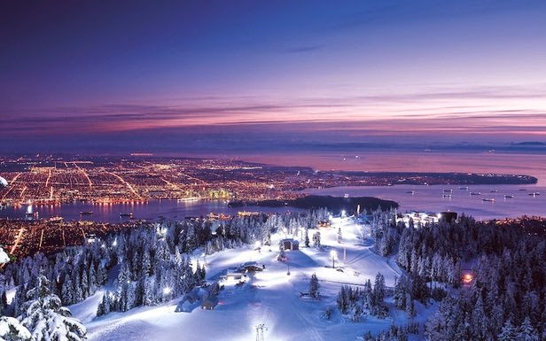 Anochece en Vancouver