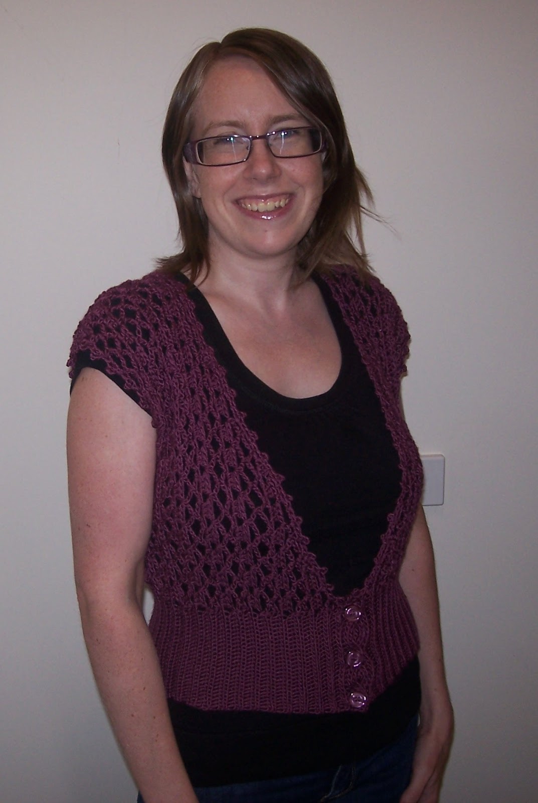 Nicki's Yarn Trellis Vest