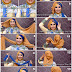 Gambar Tutorial Hijab Perpaduan Dua Warna