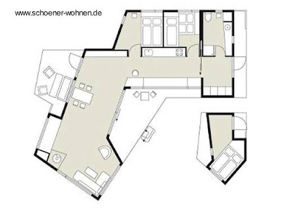Plano arquitectónico de la cabaña Arquitectura nórdica plano de planta