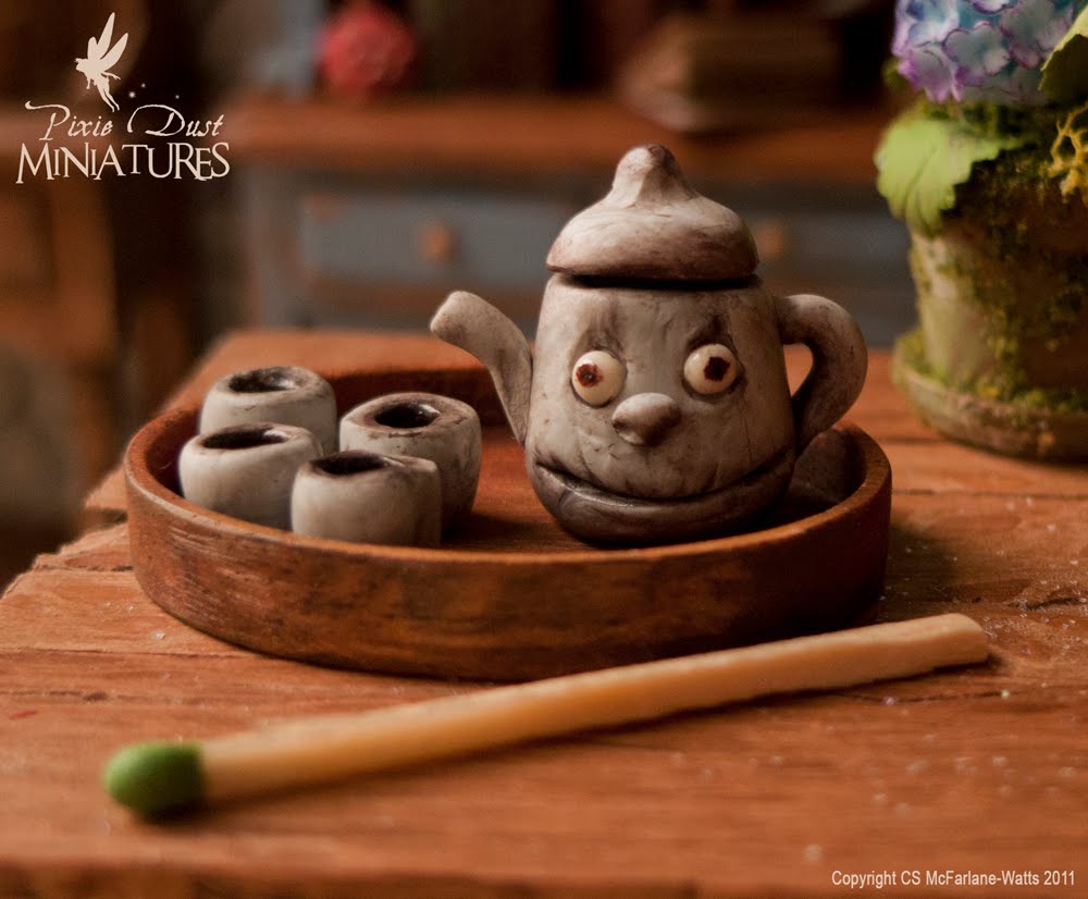 Pixie Dust Miniatures Enchanted Witch's Tea Set