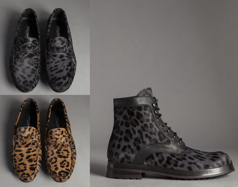 dolde gabbana pony leather leopard