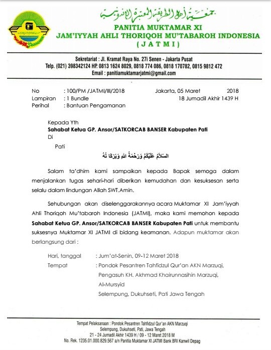 Ansor Dan Banser Pati Tolak Permohonan Pengamanan