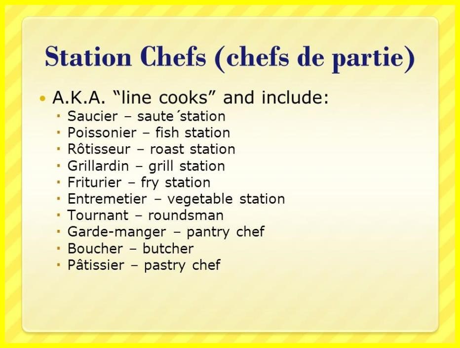 16 Modern Kitchen Brigade Definition N57S MAGDALENA MAY'S BLOG