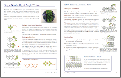 Sample page - right angle weave