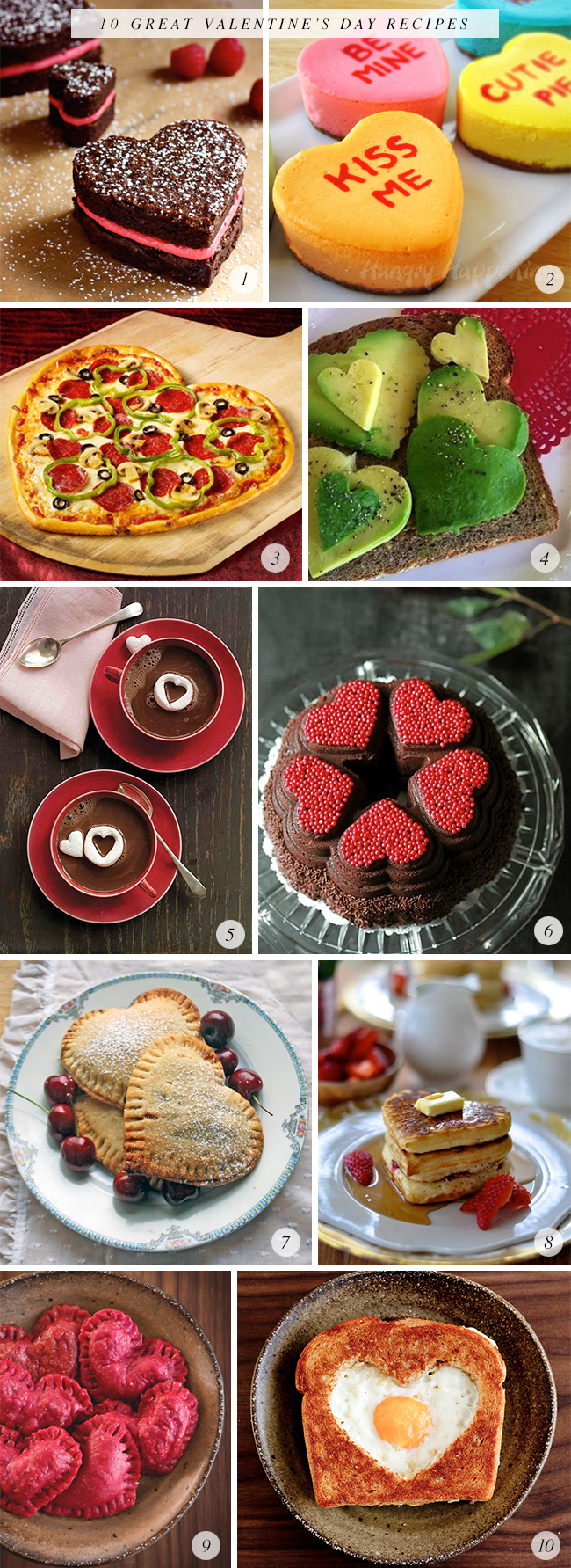 10 Great Valentine's Day Recipes // Bubby and Bean