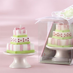 cake candle favors