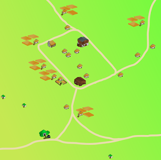 Quick randomly-seeded village map
