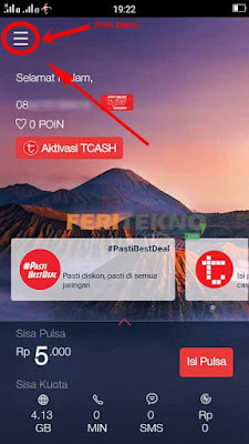 cara transfer atau mengirim pulsa simpati dan telkomsel 6