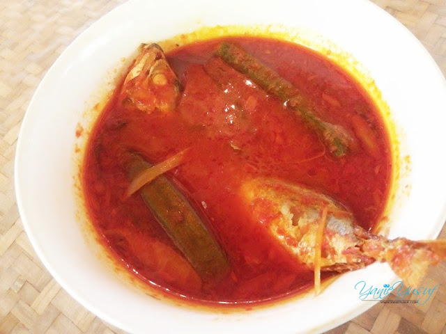 IKAN KEMBUNG ASAM PEDAS Rasai Ikan Patin Tempoyak Asli Dari Pahang , Istana Bambu Restoran