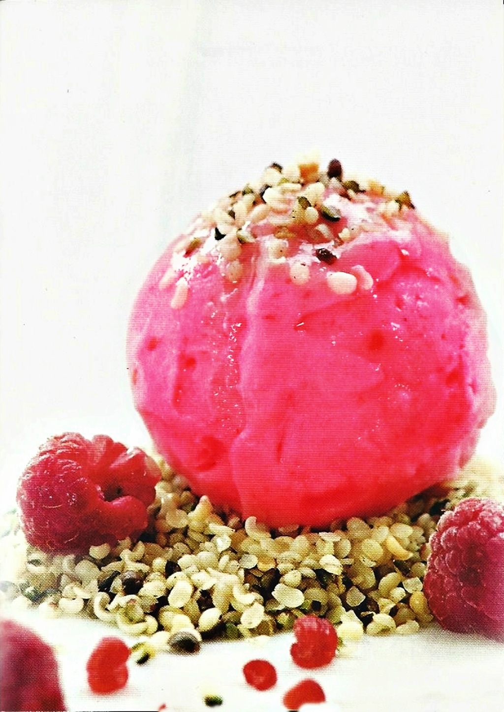 Himbeer-Eis mit Hanf -  Raspberry ice cream with hemp recipe