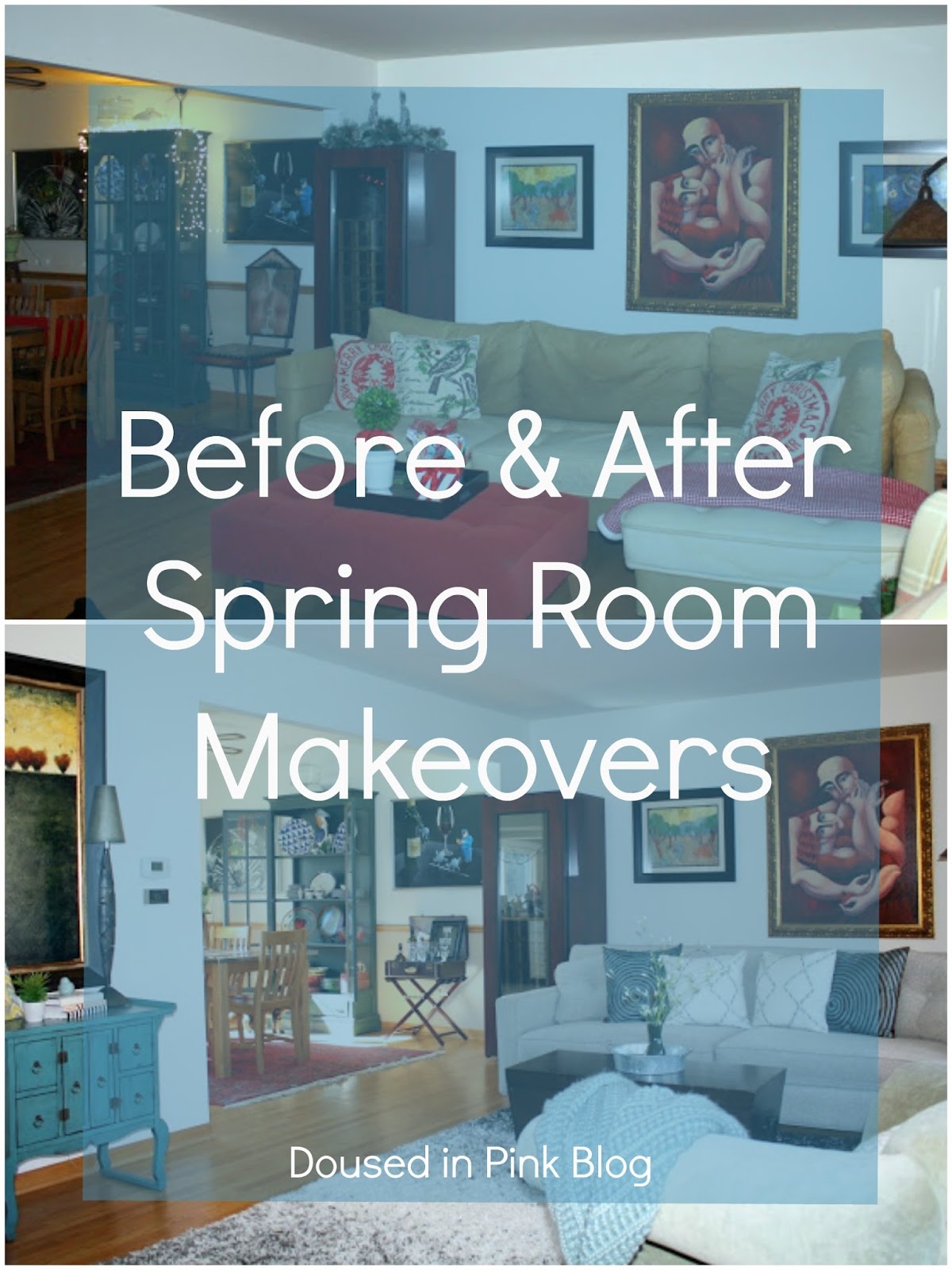 Spring Decor Updates Before After Doused In Pink Chicago