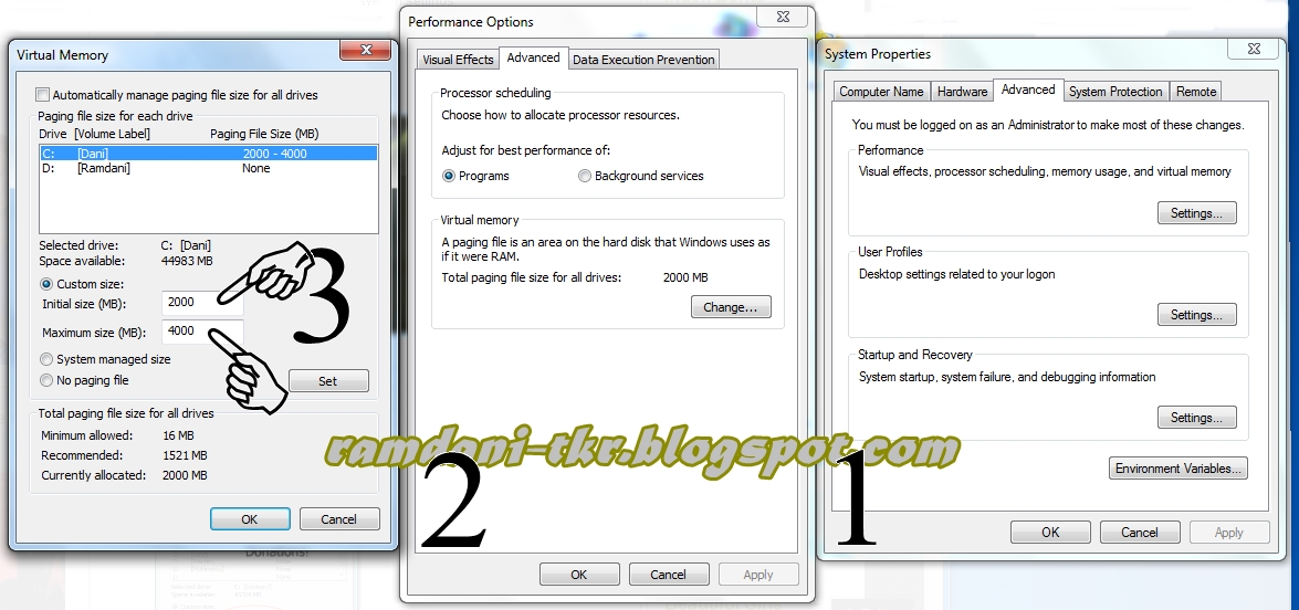 Virtual memory drive