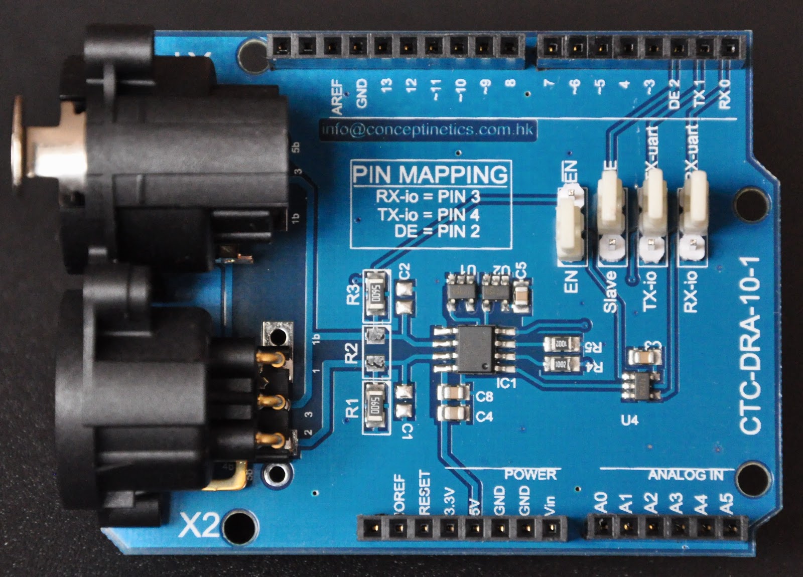 DMX Shield for Arduino: Low priced DMX RDM Shield for Arduino