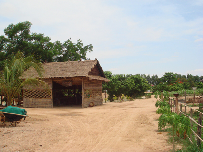 Cambodian Houses Khmer Shop in Countryside
